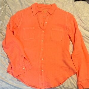 Lilly Pulitzer Coral/orange Button-down shirt